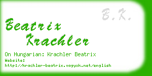 beatrix krachler business card